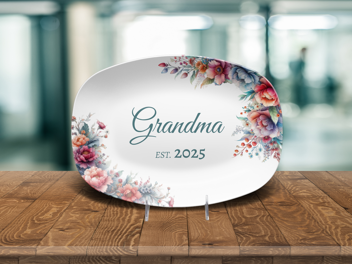 Customized Grandma Platter / Mother's Day Gift for Grandma / Personalized Gift for New Mom