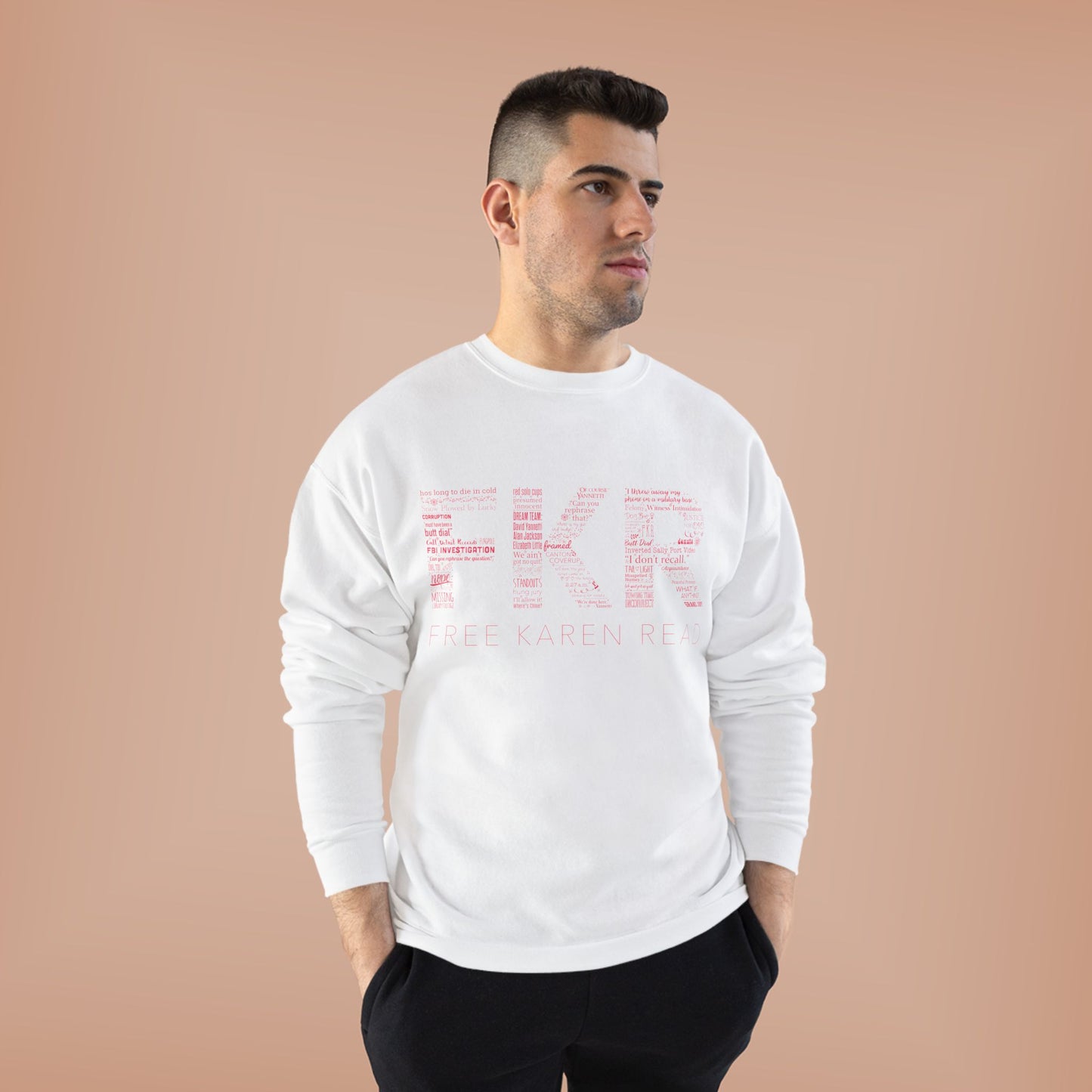Free Karen Read Sweatshirt / FKR Filled Letters Shirt Karen Read Trial Gift