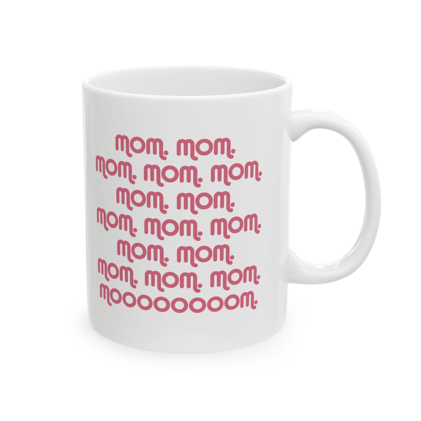 Fun 'Mom' Ceramic Mug - Perfect Gift for Mother's Day & Birthdays
