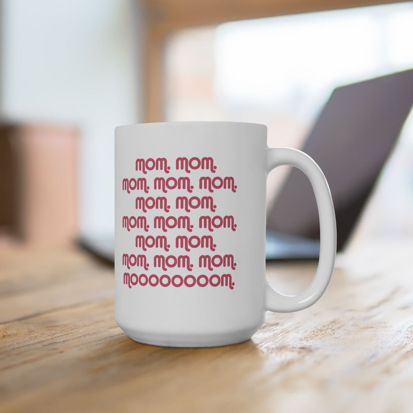 Fun 'Mom' Ceramic Mug - Perfect Gift for Mother's Day & Birthdays