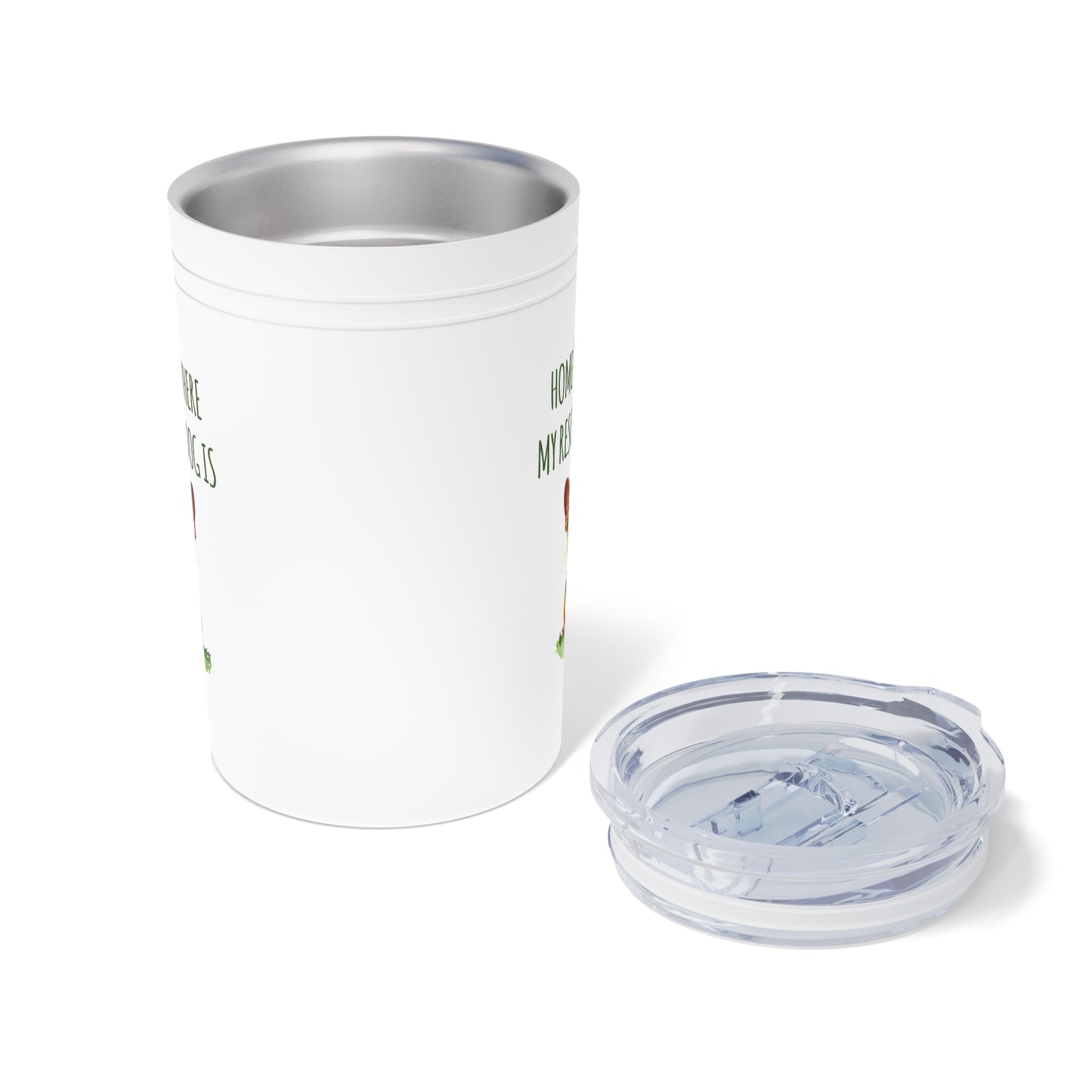 Home is Where My Rescue Dog Is / Vacuum Insulated 11oz Tumbler Mug / Rescue Dog Lover / Dog Lover Gift