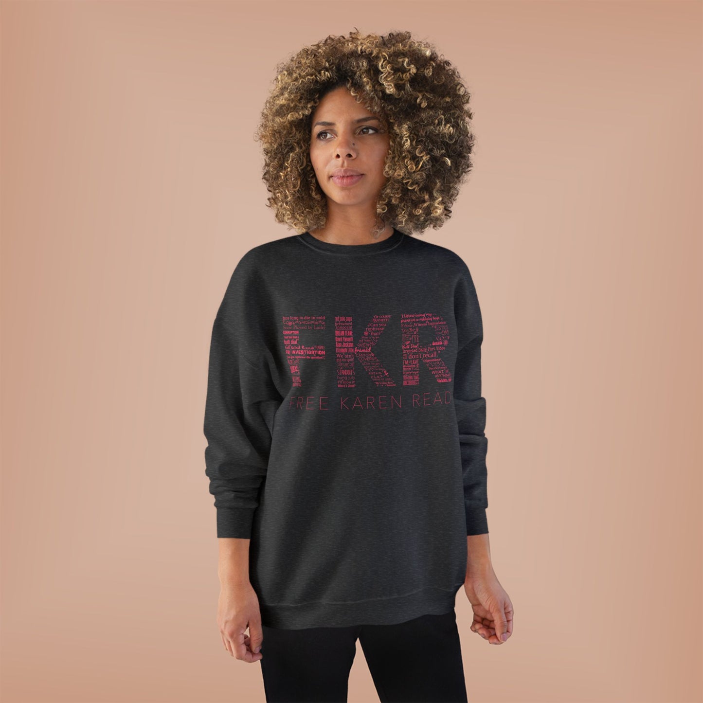 Free Karen Read Sweatshirt / FKR Filled Letters Shirt Karen Read Trial Gift