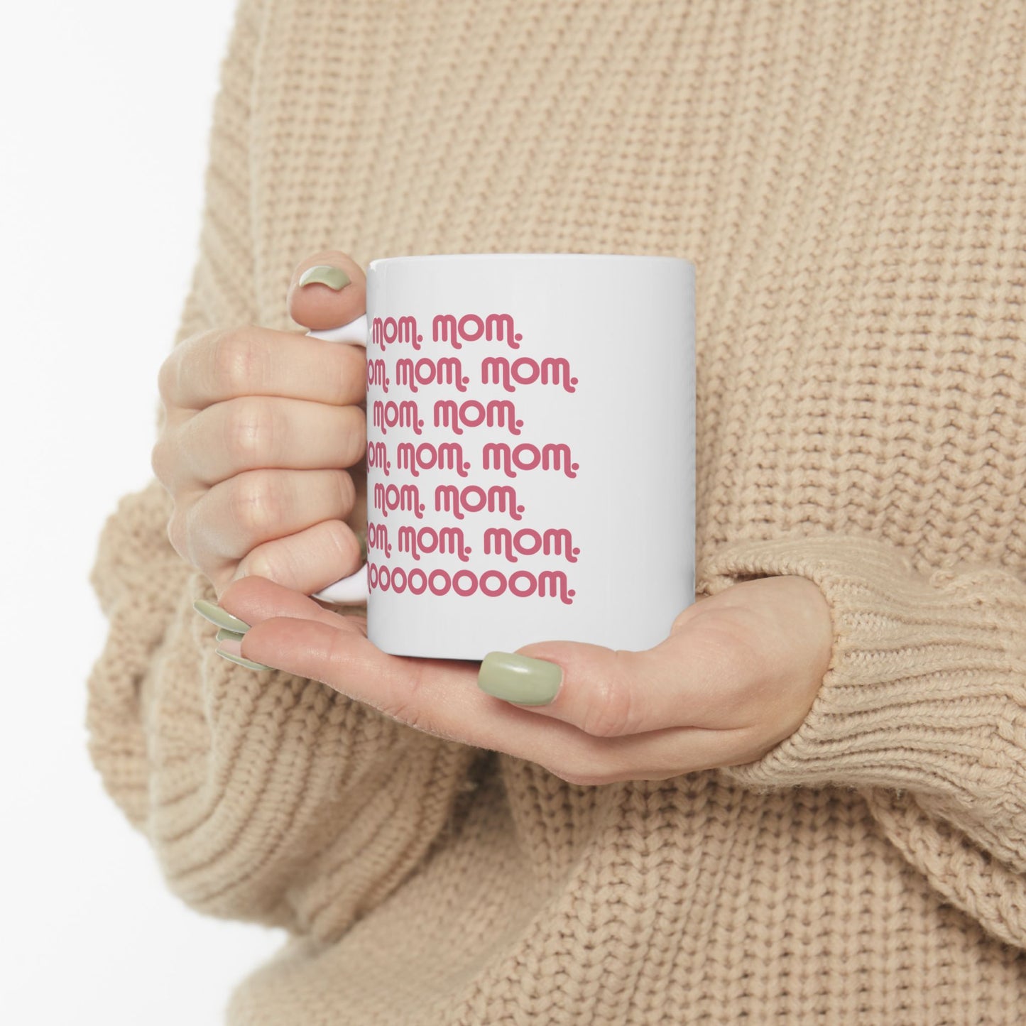 Fun 'Mom' Ceramic Mug - Perfect Gift for Mother's Day & Birthdays