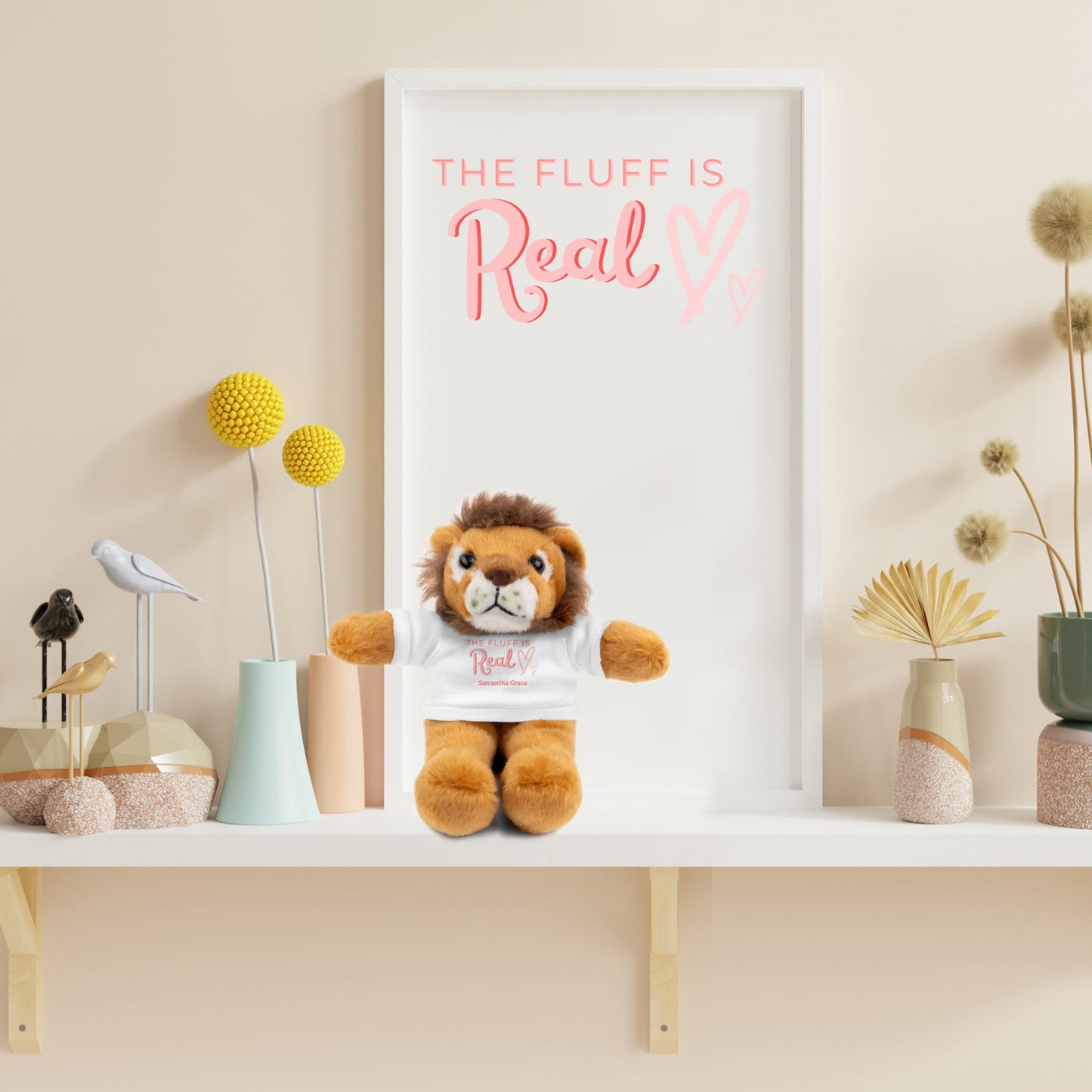 Stuffed Animal with The Fluff is Real Personalized Tee