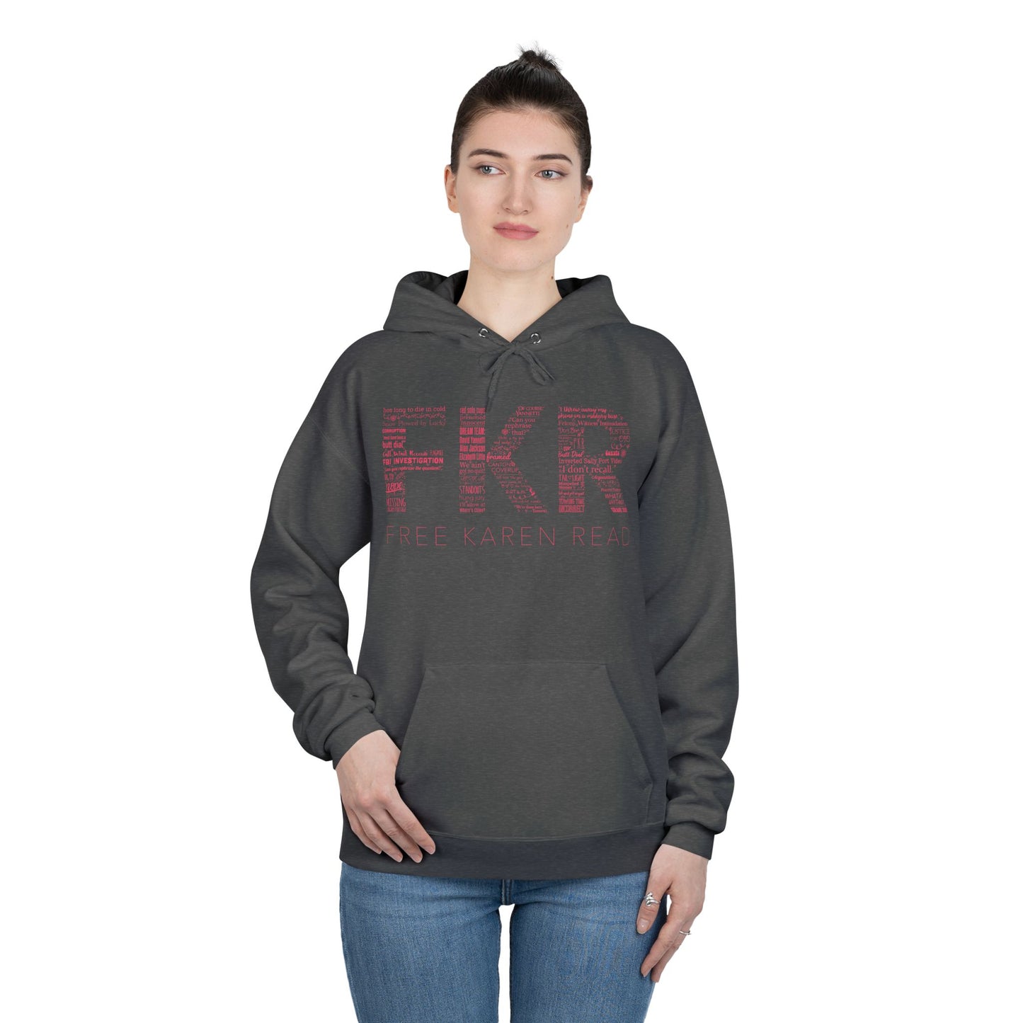 Free Karen Read Hoodie / FKR Filled Letters Shirt Karen Read Trial Gift
