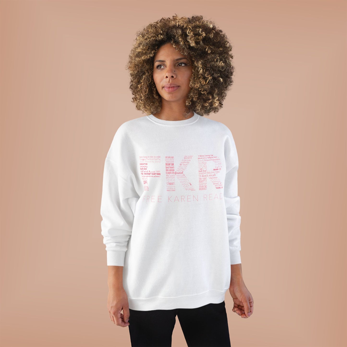 Free Karen Read Sweatshirt / FKR Filled Letters Shirt Karen Read Trial Gift