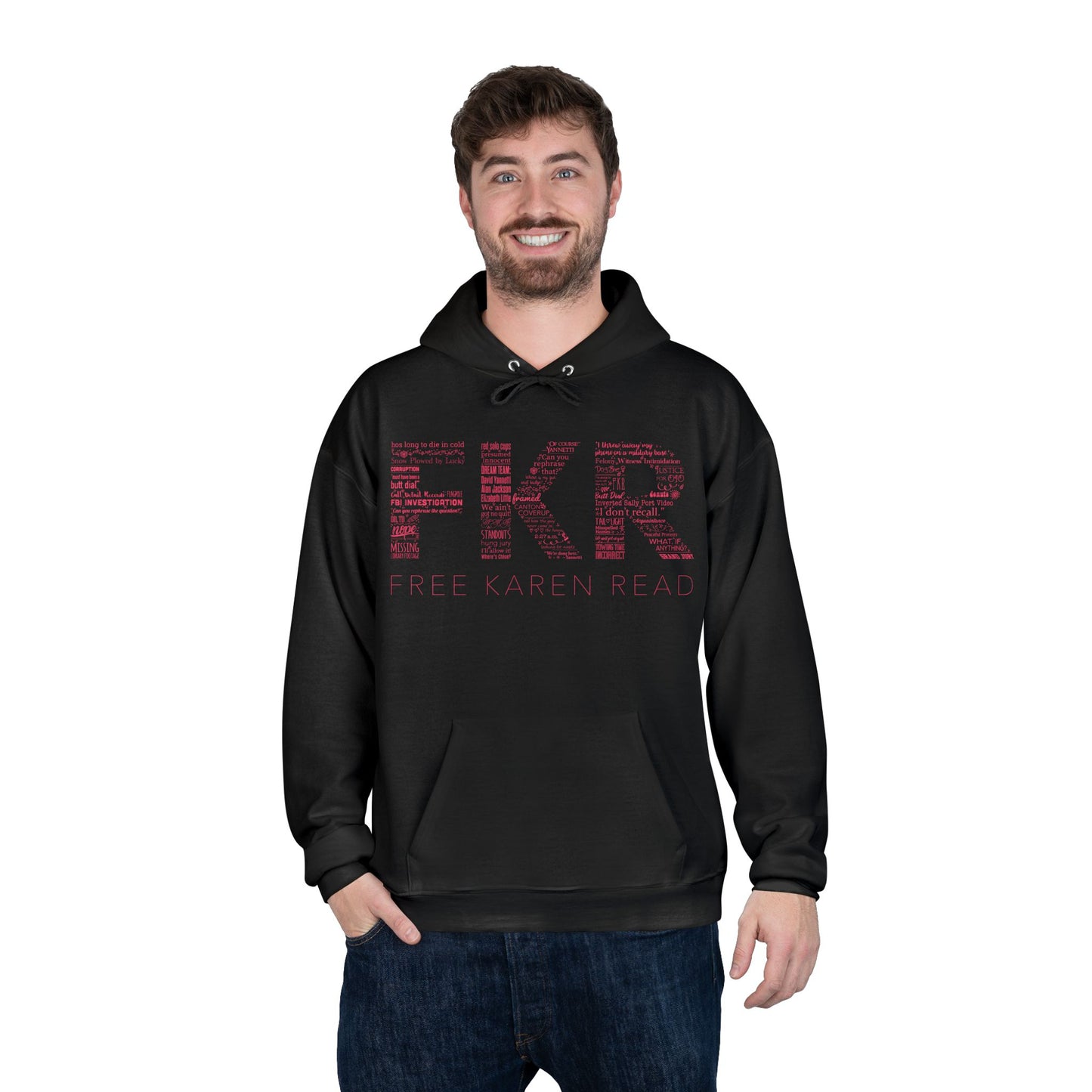 Free Karen Read Hoodie / FKR Filled Letters Shirt Karen Read Trial Gift