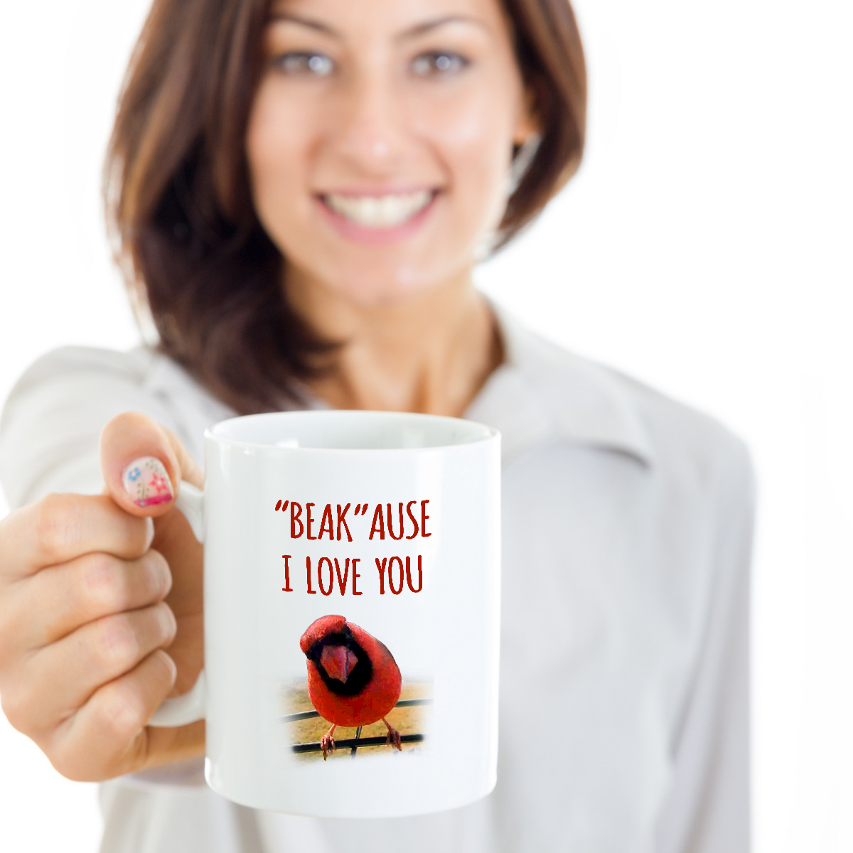 Beakause I Love You Mug