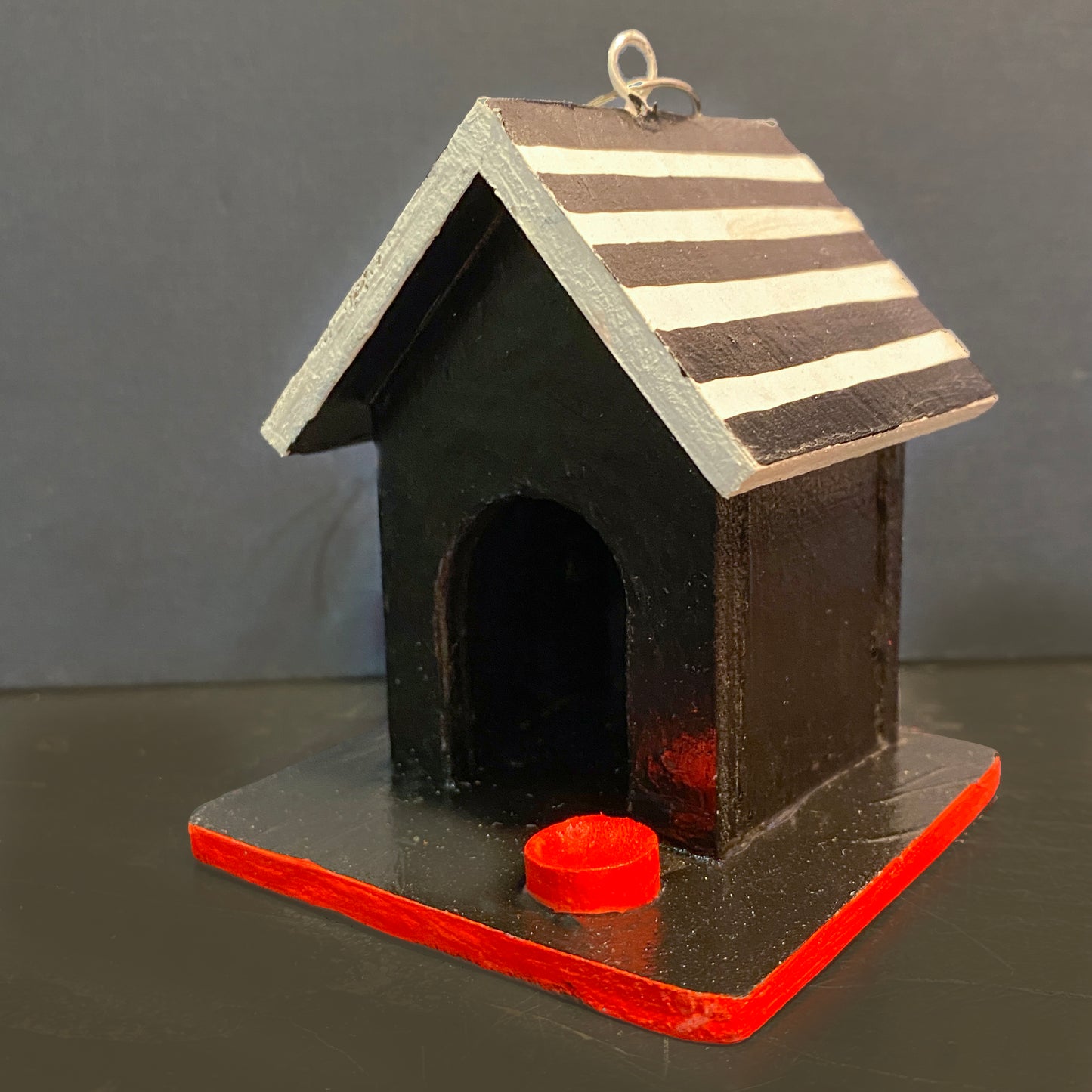Mini Dog House Birdhouse Ornament