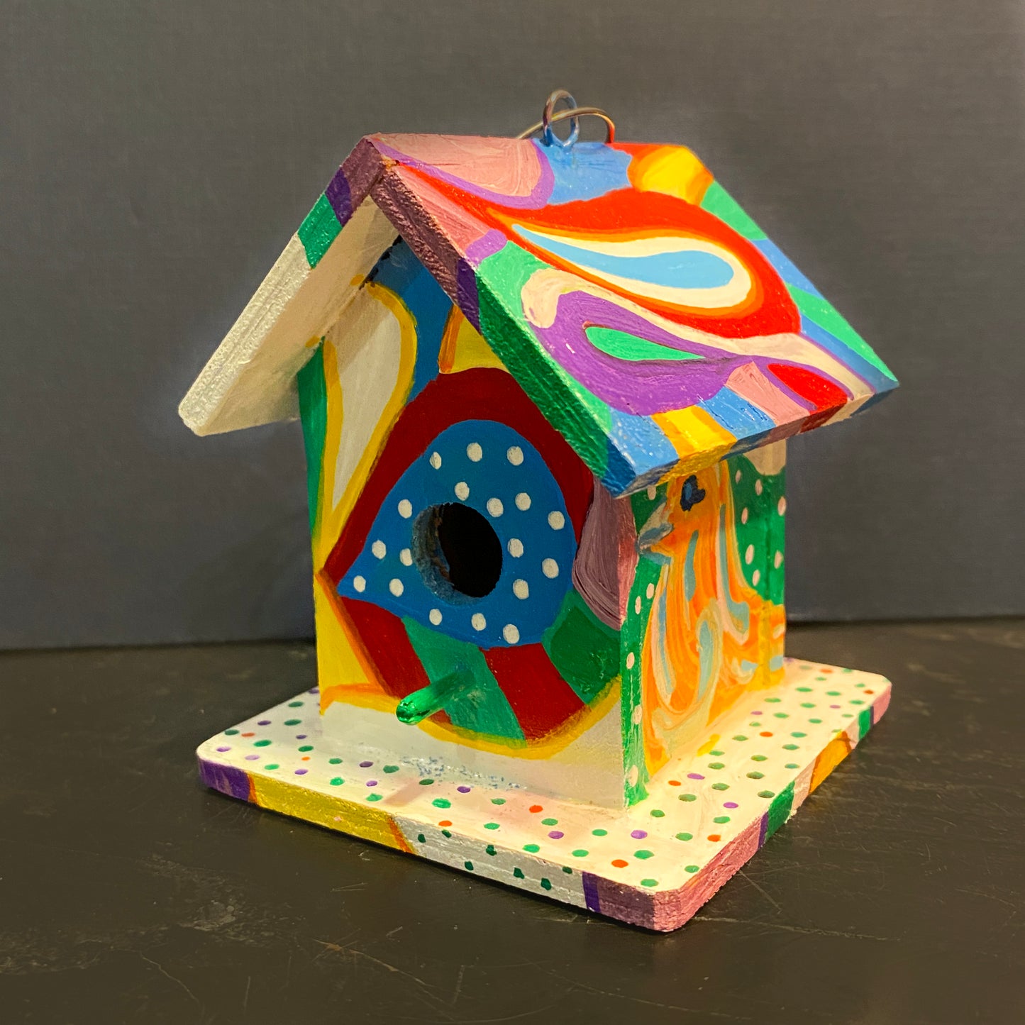 Mini Whimsy Wonderland Birdhouse Ornament