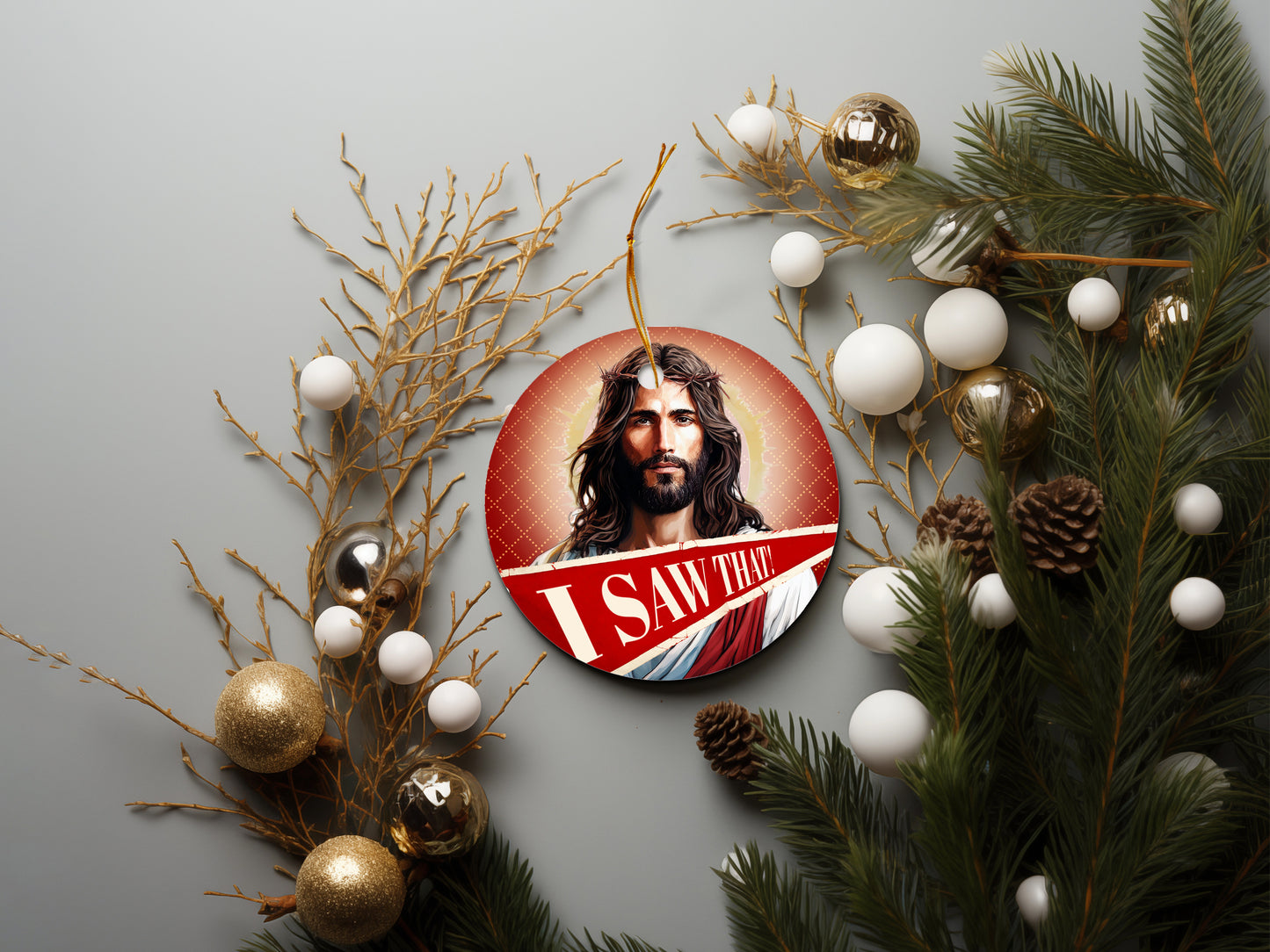I Saw That Jesus Ornament