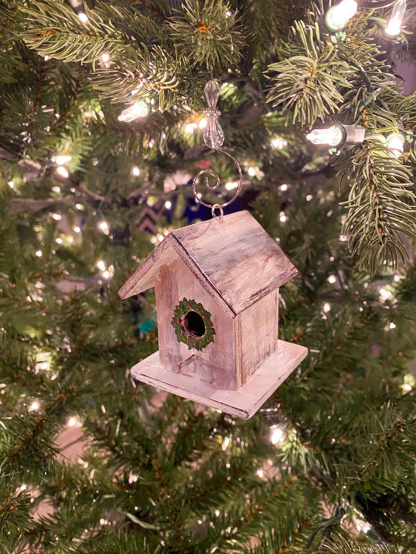 Mini Rustic Birdhouse Ornament