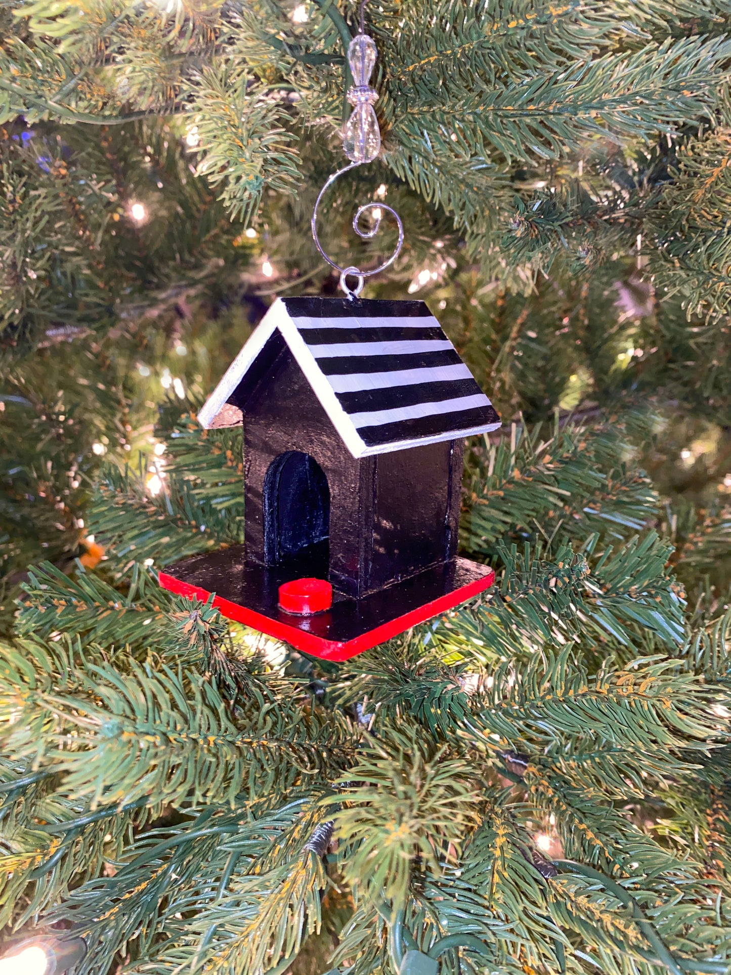 Mini Dog House Birdhouse Ornament