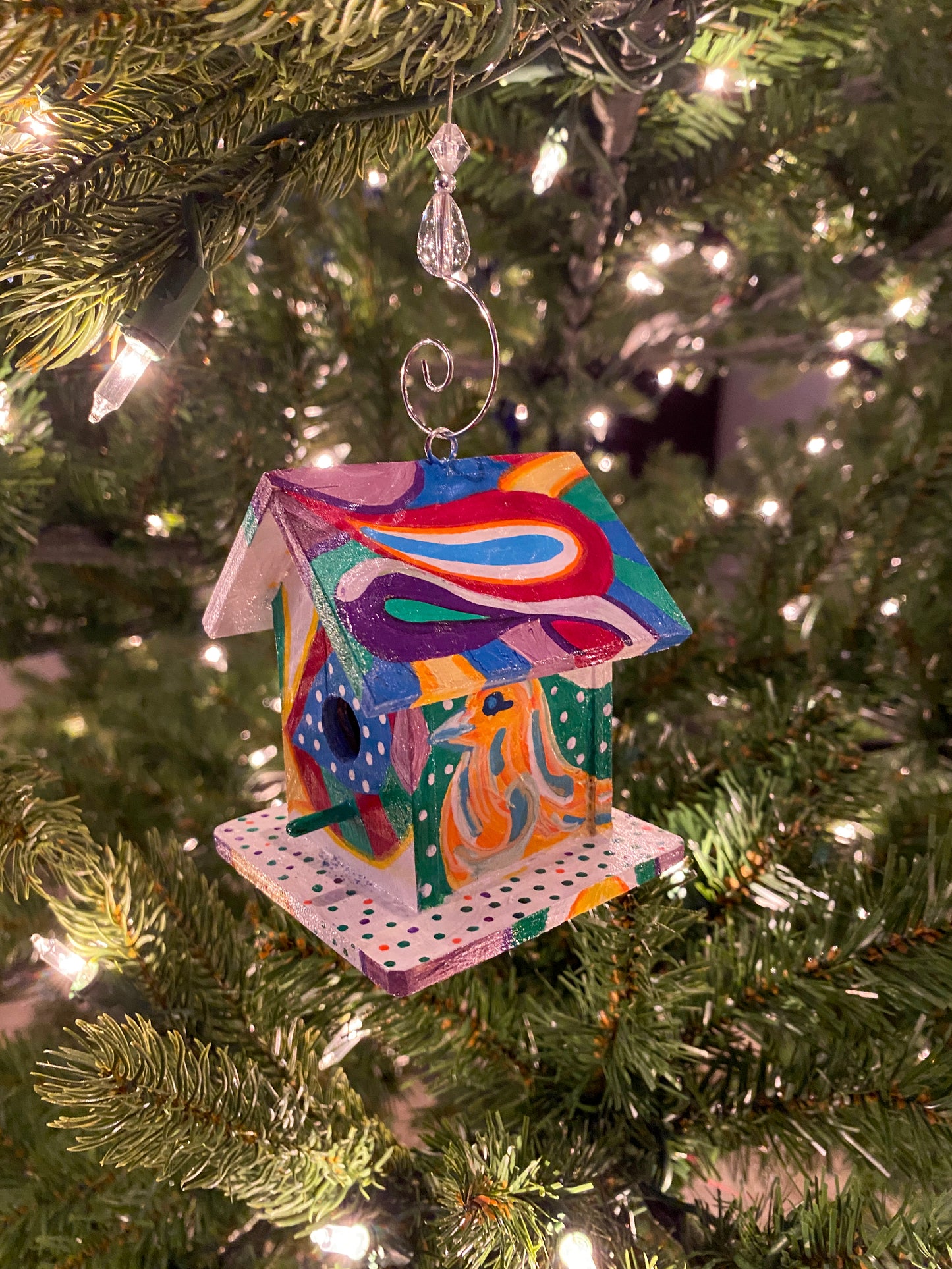 Mini Whimsy Wonderland Birdhouse Ornament
