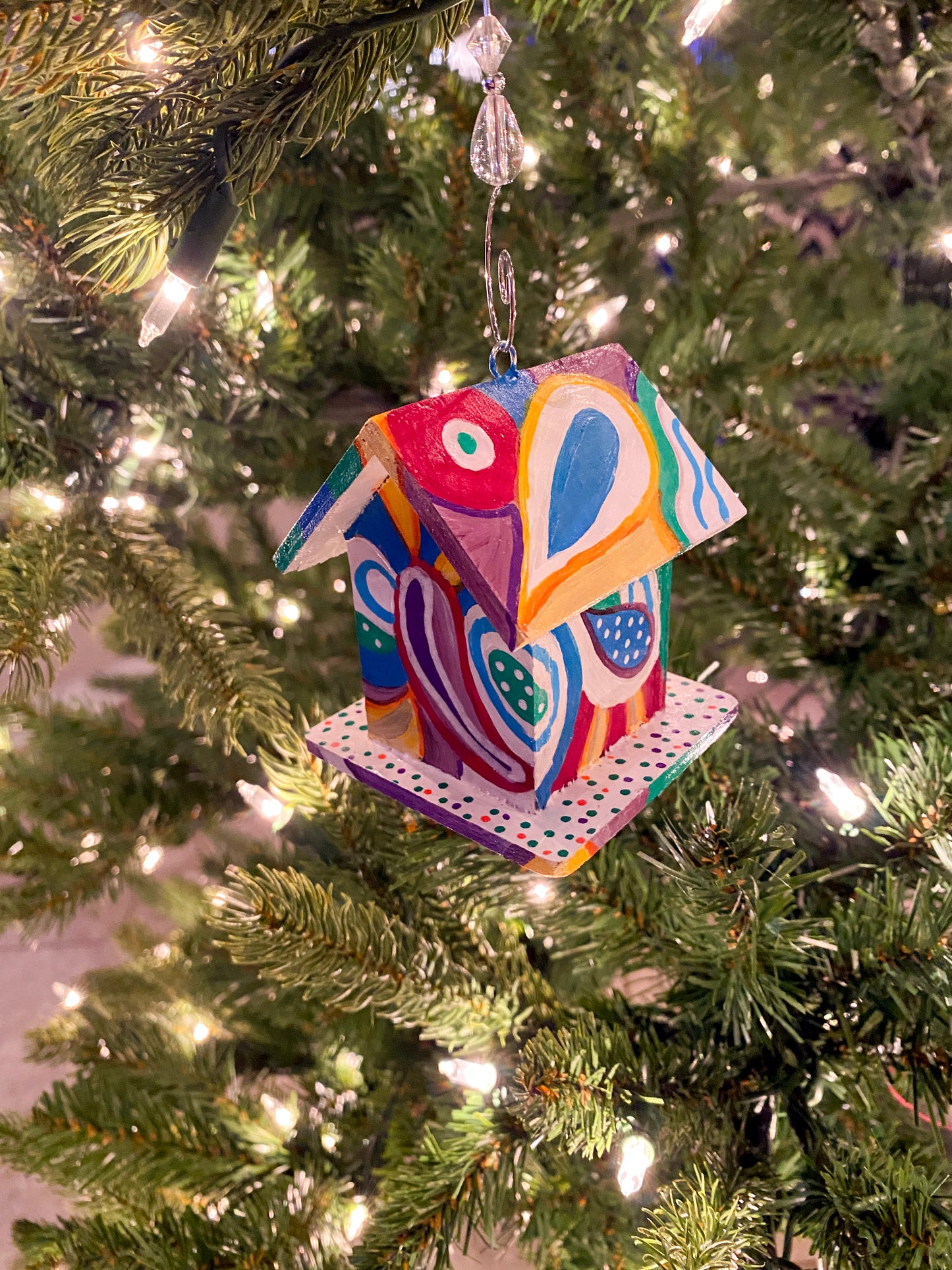 Mini Whimsy Wonderland Birdhouse Ornament