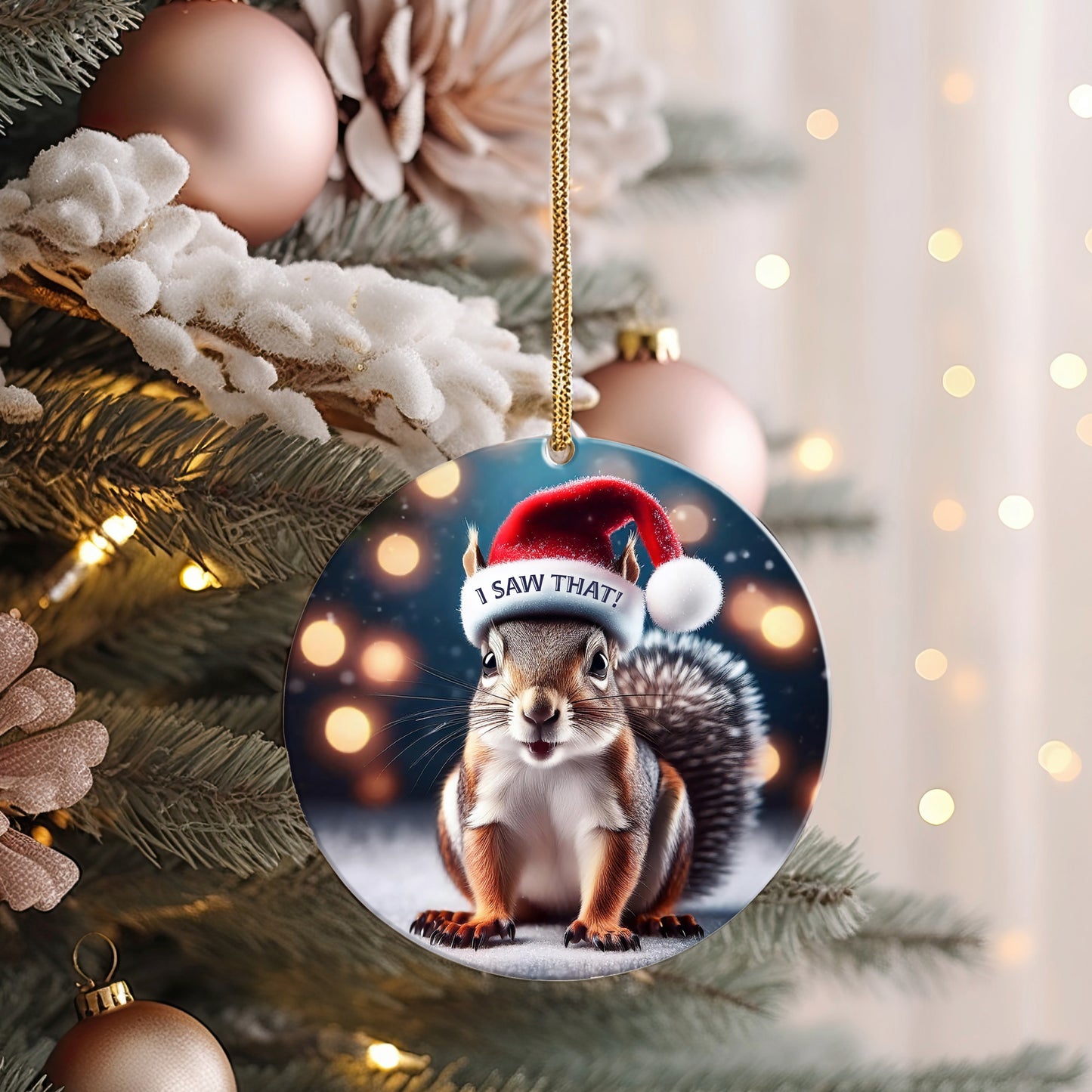 I Saw That - Squirrel - Ornament