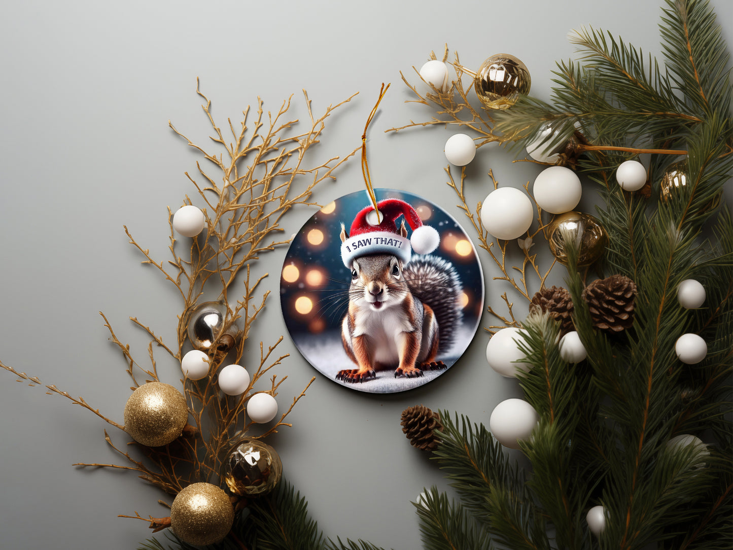 I Saw That - Squirrel - Ornament
