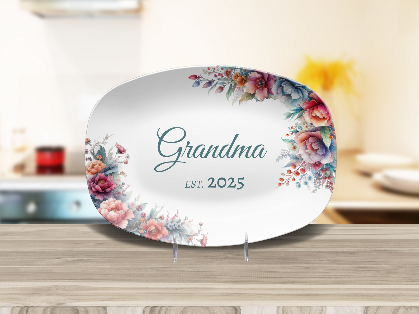Customized Grandma Platter / Mother's Day Gift for Grandma / Personalized Gift for New Mom