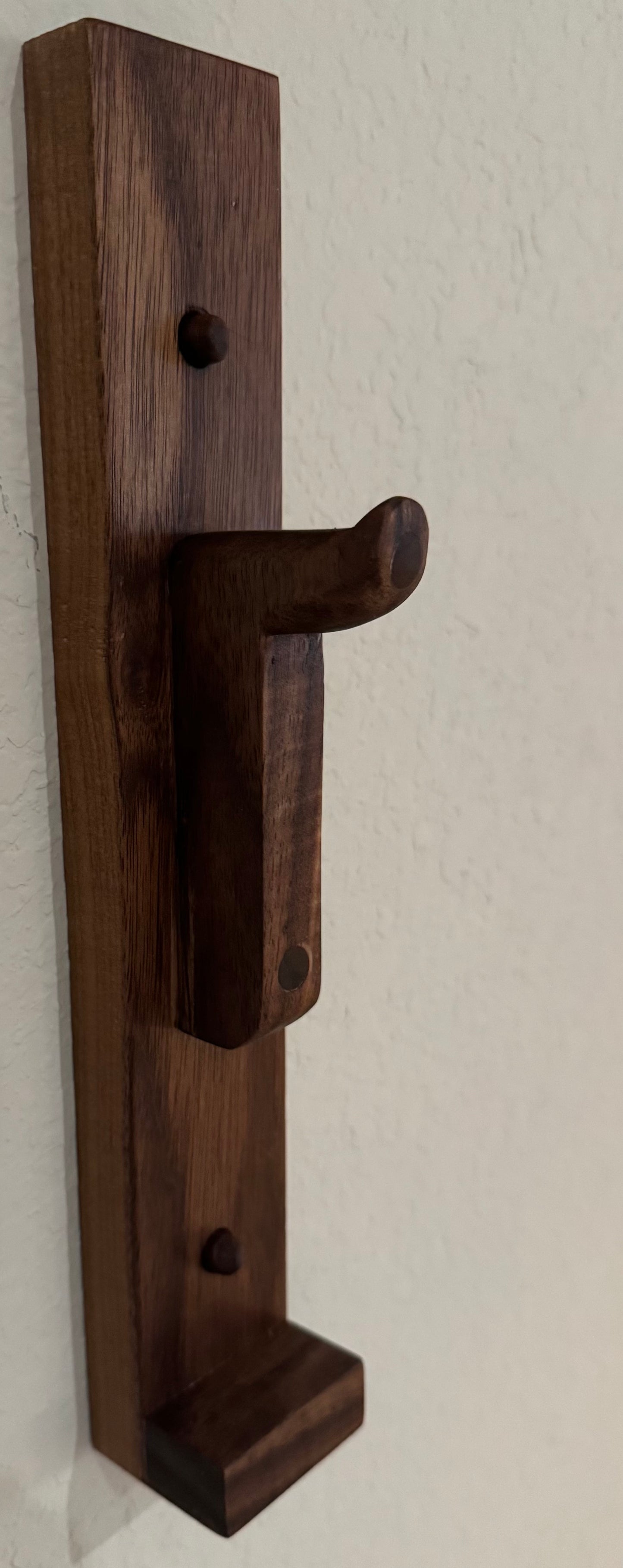 Handmade Black Walnut Charcuterie Board with Custom Wall Hanger